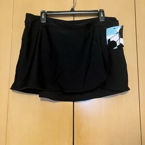 Women’s NWT Black Swim Skirt 18W